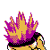 Imagen posterior de Cyndaquil variocolor en Pokémon Cristal