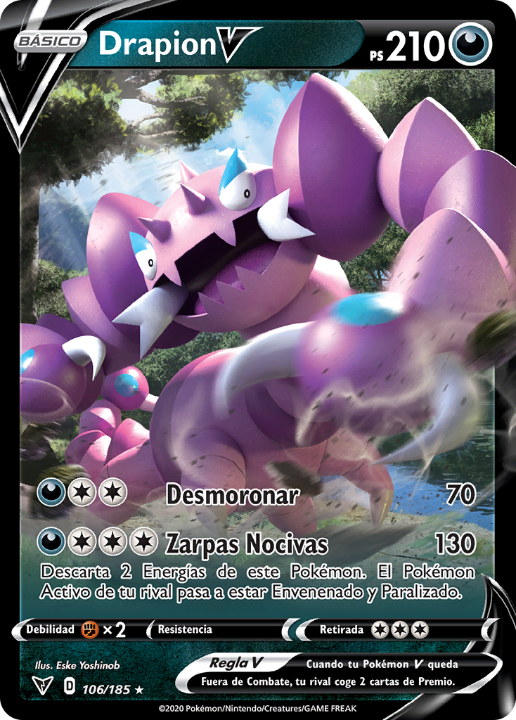 Drapion V (Voltaje Vívido TCG) WikiDex, la enciclopedia Pokémon