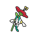 Icono de Floette flor roja en Pokémon HOME