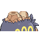 Imagen posterior de Camerupt variocolor macho en Pokémon Platino