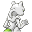 Imagen posterior de Mewtwo variocolor en Pokémon Esmeralda