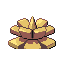 Imagen posterior de Pineco variocolor en Pokémon Esmeralda