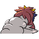 Imagen posterior de Entei variocolor en Pokémon Diamante y Pokémon Perla