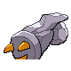 Imagen posterior de Beldum variocolor en Pokémon Platino