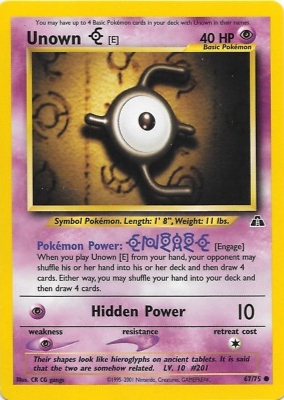 Unown E (Neo Discovery TCG) - WikiDex, la enciclopedia Pokémon