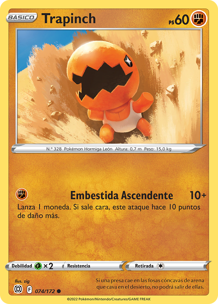 Trapinch (Astros Brillantes TCG) - WikiDex, la enciclopedia Pokémon