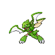 Imagen de Scyther variocolor hembra en Pokémon Oro HeartGold y Pokémon Plata SoulSilver