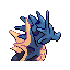 Imagen posterior de Seadra variocolor en Pokémon Rojo Fuego y Pokémon Verde Hoja