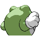 Imagen posterior de Poliwrath variocolor en Pokémon Platino
