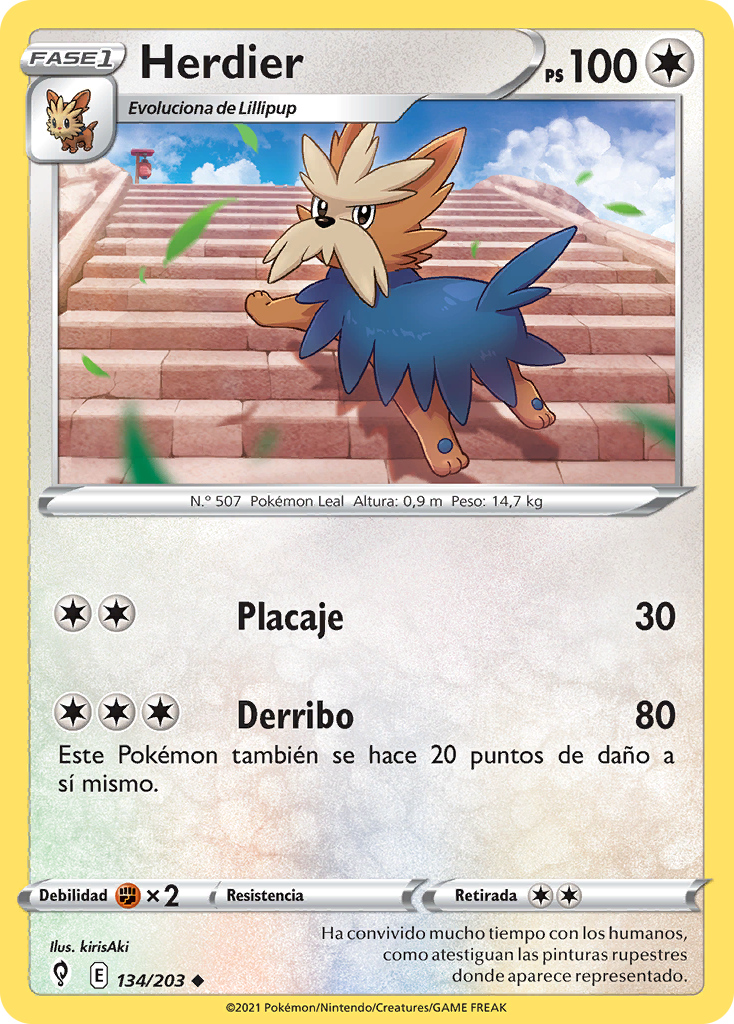 Herdier Cielos Evolutivos TCG WikiDex La Enciclopedia Pok mon
