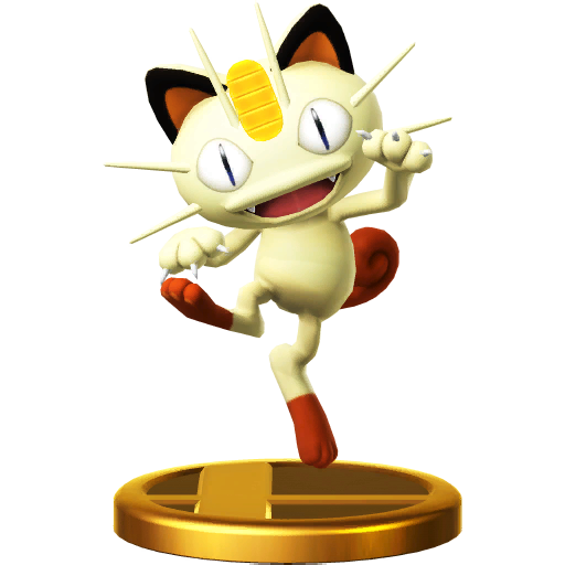 Archivo:Trofeo de Meowth SSB4 (Wii U).png