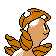 Imagen posterior de Bayleef variocolor en Pokémon Cristal