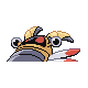 Imagen posterior de Anorith variocolor en Pokémon Platino