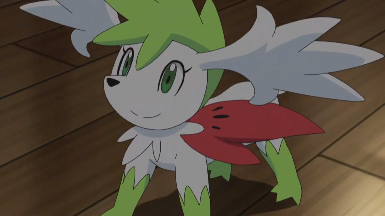 Archivo:EP1089 Shaymin forma cielo.png - WikiDex, la enciclopedia Pokémon