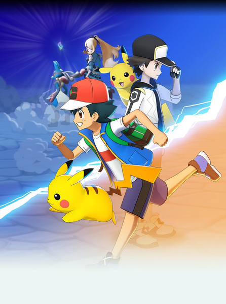 Archivo:Artwork tercer aniversario Pokémon Masters.png