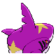 Imagen posterior de Sharpedo variocolor en Pokémon Oro HeartGold y Pokémon Plata SoulSilver
