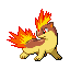 Imagen de Quilava variocolor en Pokémon Rojo Fuego y Verde Hoja