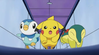 Archivo:EP613 Pikachu, Piplup y Cyndaquil corriendo.png