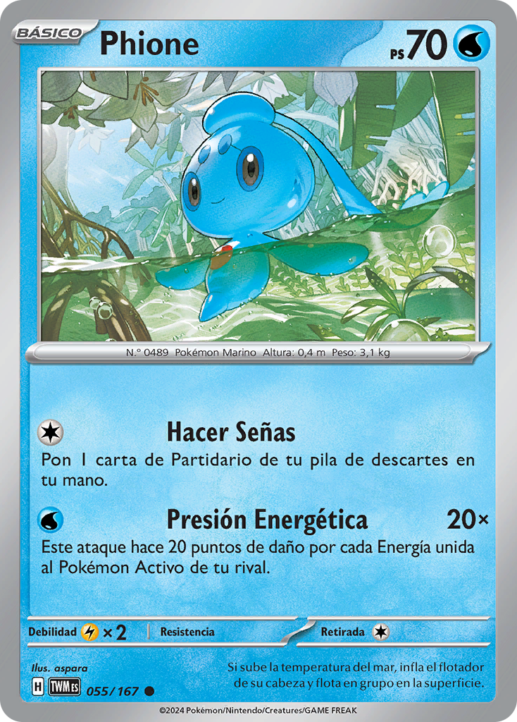 Phione (Mascarada Crepuscular TCG) - WikiDex, la enciclopedia Pokémon