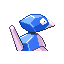 Imagen posterior de Porygon variocolor en Pokémon Rojo Fuego y Pokémon Verde Hoja