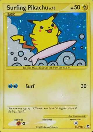 Archivo:Surfing Pikachu (Rising Rivals 114 TCG).png