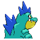 Imagen posterior de Feraligatr variocolor en Pokémon Oro HeartGold y Pokémon Plata SoulSilver