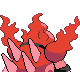 Imagen posterior de Magmortar variocolor en Pokémon Platino