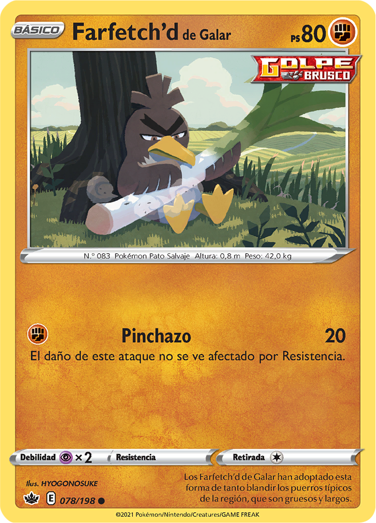 Farfetch'd, Frente Tormentoso, Base de datos de cartas de JCC