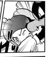 Houndoom de Melia usando mordida/mordisco.