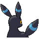 Imagen posterior de Umbreon variocolor en Pokémon Oro HeartGold y Pokémon Plata SoulSilver