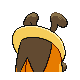 Imagen posterior de Kricketot variocolor macho en Pokémon Oro HeartGold y Pokémon Plata SoulSilver