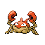 Imagen de Krabby en Pokémon Rojo Fuego y Verde Hoja
