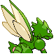 Imagen posterior de Scyther variocolor macho en Pokémon Oro HeartGold y Pokémon Plata SoulSilver