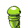 Imagen posterior de Kakuna variocolor en Pokémon Cristal
