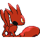 Imagen posterior de Scizor hembra en Pokémon Diamante y Pokémon Perla