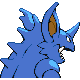 Imagen posterior de Nidoking variocolor en Pokémon Diamante y Pokémon Perla