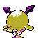 Imagen posterior de Hoothoot variocolor en Pokémon Cristal