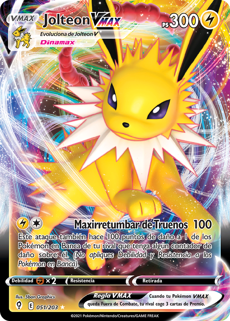 ポケモンカードゲーム 2021 POKEMON GSH C5 JOLTEON VMAX #009 Jolteon VMAX (Cielos Evolutivos TCG) - WikiDex, la enciclopedia