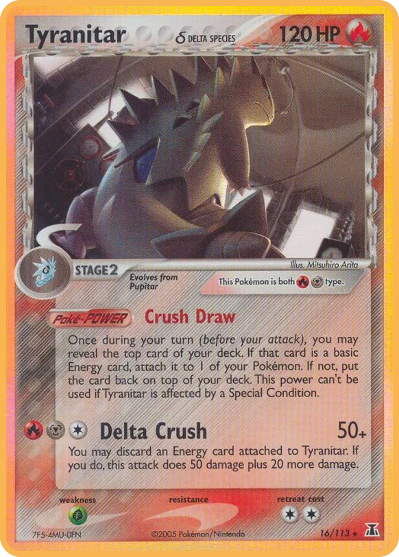 Tyranitar δ (Delta Species TCG) - WikiDex, la enciclopedia Pokémon
