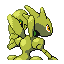 Imagen posterior de Scizor variocolor en Pokémon Esmeralda