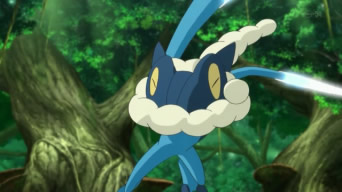 Archivo:EP862 Frogadier usando golpe aéreo 1.png