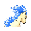 Imagen posterior de Ponyta variocolor en Pokémon Esmeralda