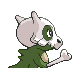 Imagen posterior de Cubone variocolor en Pokémon Platino