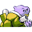 Imagen posterior de Blastoise variocolor en Pokémon Rojo Fuego y Pokémon Verde Hoja