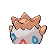 Imagen posterior de Togepi variocolor en Pokémon Platino