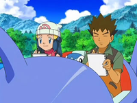 Archivo:EP558 Maya y Brock dibujando a sus Pokémon.png