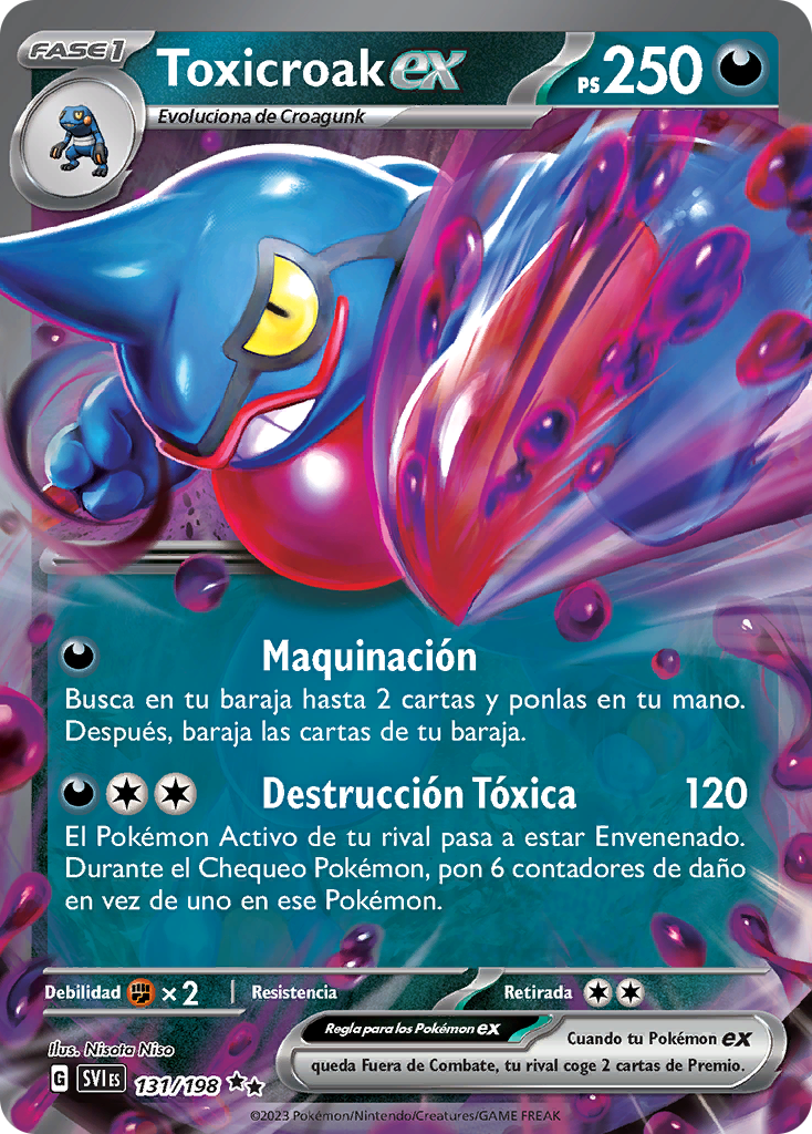 Toxicroak ex (Escarlata y Púrpura TCG) WikiDex, la enciclopedia Pokémon