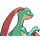 Imagen posterior de Grovyle variocolor en Pokémon Platino