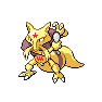 Imagen de Kadabra variocolor hembra en Pokémon Diamante y Pokémon Perla