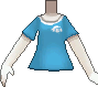 Camiseta de poké ball azul claro.png